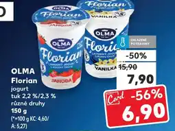 Kaufland OLMA Florian jogurt nabídka
