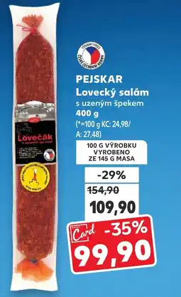 Kaufland PEJSKAR Lovecký salám nabídka