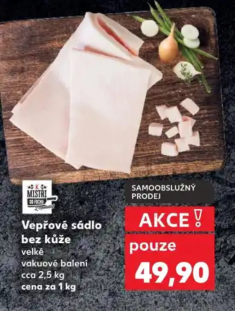 Vepřové sádlo bez kůže velké