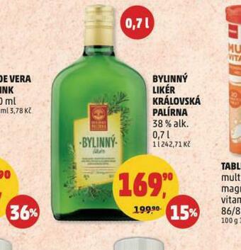 Penny Market Bylinný likér královská palírna nabídka