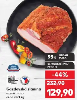 Kaufland Gazdovská slanina uzené maso nabídka