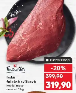 Kaufland Irská falešná svíčková nabídka