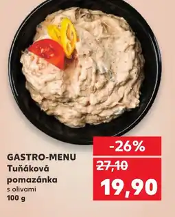 Kaufland GASTRO-MENU Tuňáková pomazánka nabídka