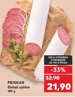 Kaufland PEJSKAR Ostaš salám nabídka