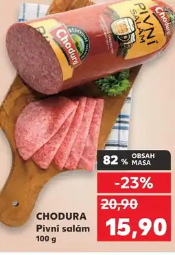Kaufland CHODURA Pivní salám nabídka