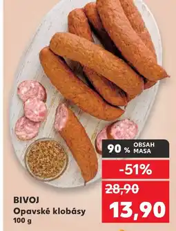 Kaufland BIVOJ Opavské klobásy nabídka