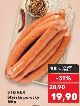 Kaufland STEINEX Štýrské párečky nabídka