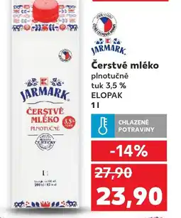 Kaufland Čerstvé mléko plnotučné tuk 3,5 % nabídka