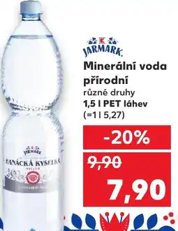 Kaufland Minerální voda přírodní nabídka