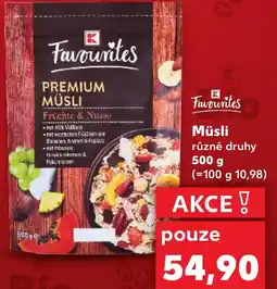 Kaufland Müsli nabídka