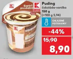 Kaufland Puding čokoláda-vanilka nabídka