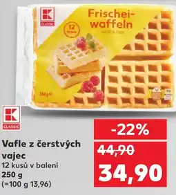 Kaufland Vafle z čerstvých vajec nabídka