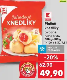 Kaufland Plněné knedlíky ovocné nabídka