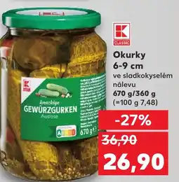Kaufland Okurky 6-9 cm nabídka