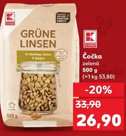 Kaufland Čočka zelená nabídka