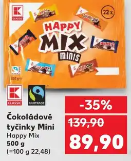 Kaufland Čokoládové tyčinky Mini Happy Mix nabídka