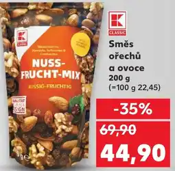 Kaufland Směs ořechů a ovoce nabídka