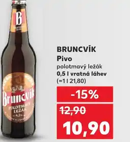 Kaufland BRUNCVÍK Pivo nabídka