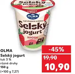 Kaufland OLMA Selský jogurt nabídka