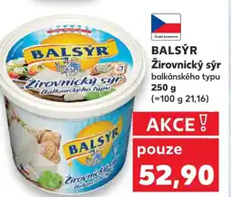 Kaufland BALSÝR Žirovnický sýr nabídka