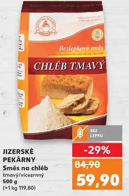 Kaufland JIZERSKÉ PEKÁRNY Směs na chléb nabídka