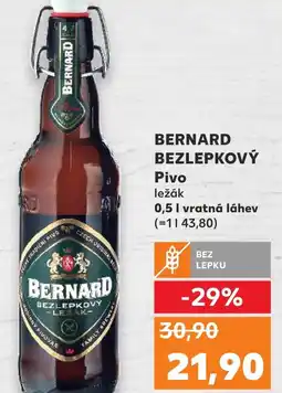 Kaufland BERNARD BEZLEPKOVÝ Pivo ležák nabídka