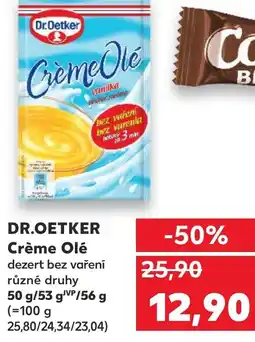 Kaufland DR.OETKER Crème Olé dezert bez vaření nabídka