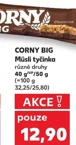 Kaufland CORNY BIG Müsli tyčinka nabídka