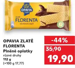Kaufland OPAVIA ZLATÉ FLORENTA Plněné oplatky nabídka