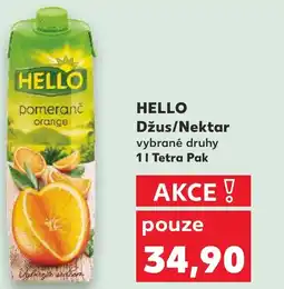 Kaufland HELLO Džus/Nektar nabídka