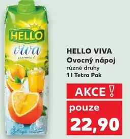 Kaufland HELLO VIVA Ovocný nápoj nabídka