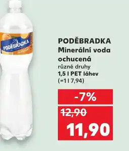 Kaufland PODĚBRADKA Minerální voda ochucená nabídka