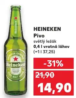 Kaufland HEINEKEN Pivo světlý ležák nabídka