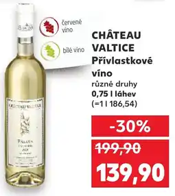 Kaufland CHÂTEAU VALTICE víno nabídka