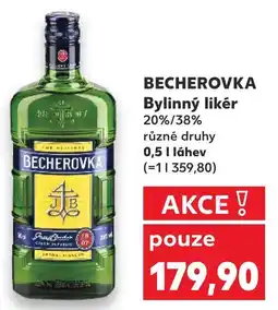 Kaufland BECHEROVKA Bylinný likér nabídka