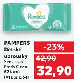 Kaufland PAMPERS Dětské ubrousky nabídka