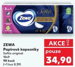 Kaufland ZEWA Papírové kapesníky Softis original nabídka