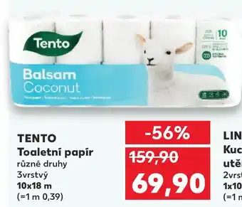 Kaufland TENTO Toaletní papír nabídka