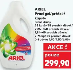 Kaufland ARIEL Prací gel/prášek/ kapsle nabídka