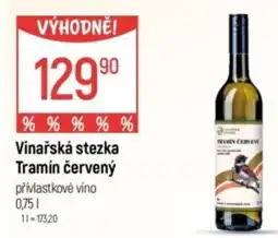 Globus Vinařská stezka Tramín červený přívlastkové víno nabídka