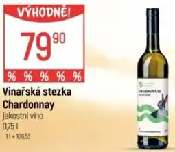Globus Vinařská stezka Chardonnay jakostní víno nabídka