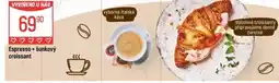 Globus Espresso + šunkový croissant nabídka