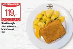 Globus Smažené rybí filé s vařenými bramborami nabídka