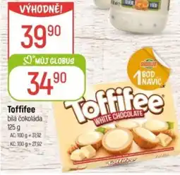Globus Toffifee bílá čokoláda nabídka