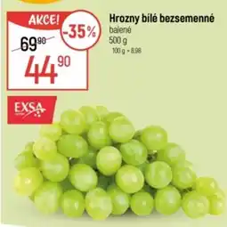 Globus Hrozny bílé bezsemenné balené nabídka