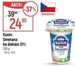 Globus Kunín Smetana ke šlehání 31% nabídka