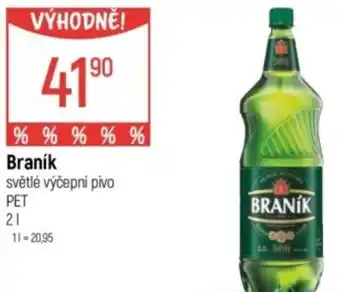 Globus Braník světlé výčepní pivo nabídka