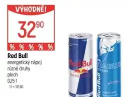 Globus Red Bull energetický nápoj nabídka