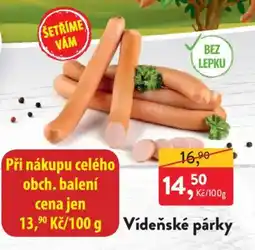 MP Krásno Vídeňské párky nabídka