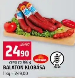Terno Balaton klobása nabídka